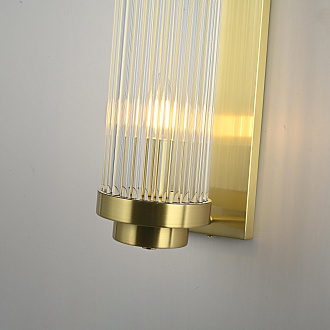 Бра Brass Kiosk 60 20*12*60 см, 2*E14*40W, ImperiumLoft 44.683-0, Латунь