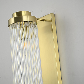 Бра Brass Kiosk 60 20*12*60 см, 2*E14*40W, ImperiumLoft 44.683-0, Латунь