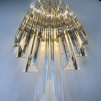 Бра Art Wall Luxury 2 9*22*50 см, 2*E14*40W, ImperiumLoft 44.721, Золотистый