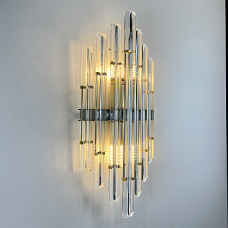 Бра Art Wall Luxury 2 9*22*50 см, 2*E14*40W, ImperiumLoft 44.721, Золотистый