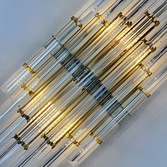 Бра Art Wall Luxury 2 9*22*50 см, 2*E14*40W, ImperiumLoft 44.721, Золотистый
