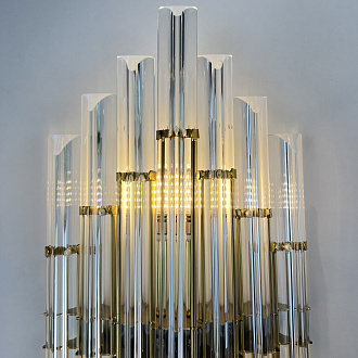 Бра Art Wall Luxury 2 9*22*50 см, 2*E14*40W, ImperiumLoft 44.721, Золотистый