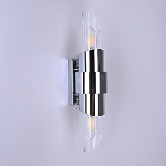 Бра Tycho Mini Wall Light Silver 5,5*9*40 см, 2*E14*40W, ImperiumLoft 44.723, Серебристый