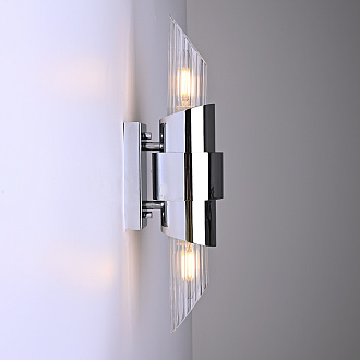 Бра Tycho Mini Wall Light Silver 5,5*9*40 см, 2*E14*40W, ImperiumLoft 44.723, Серебристый