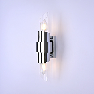 Бра Tycho Mini Wall Light Silver 5,5*9*40 см, 2*E14*40W, ImperiumLoft 44.723, Серебристый