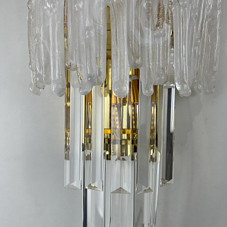 Бра Murano Glass ICE 25*25*45 см, 3*E14*40W, ImperiumLoft 44.726-0, Золотистый