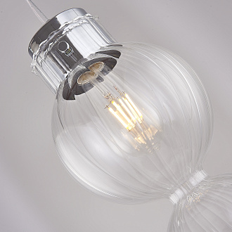 Подвесной светильник Heathfield Lighting - Medina Pendant Transparent 80*17*80 см, 1*E27*60W, ImperiumLoft 40.2682-0, Хром