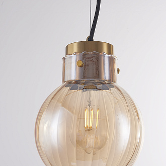 Подвесной светильник Heathfield Lighting - Medina Pendant Brown 17*17*80 см, 1*E27*60W, ImperiumLoft 40.2682-0, Золотистый