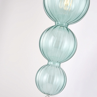 Подвесной светильник Heathfield Lighting - Medina Pendant Blue 17*17*80 см, 1*E27*60W, ImperiumLoft 40.2682-0, Золотистый
