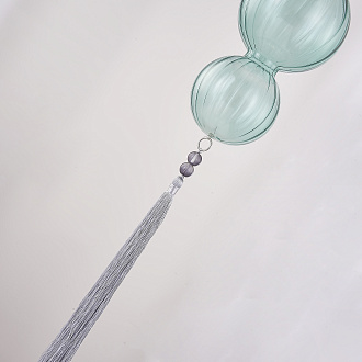 Подвесной светильник Heathfield Lighting - Medina Pendant Blue 17*17*80 см, 1*E27*60W, ImperiumLoft 40.2682-0, Золотистый