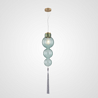 Подвесной светильник Heathfield Lighting - Medina Pendant Blue 17*17*80 см, 1*E27*60W, ImperiumLoft 40.2682-0, Золотистый