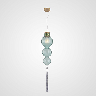 Подвесной светильник Heathfield Lighting - Medina Pendant Blue 17*17*80 см, 1*E27*60W, ImperiumLoft 40.2682-0, Золотистый