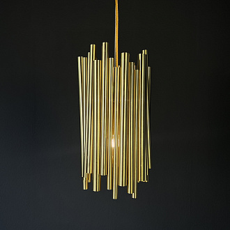 Подвесной светильник Brubeck Delightfull 18 18*18*40 см, 1*E14*40W, ImperiumLoft 40.824, Золотистый