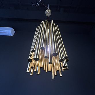 Подвесной светильник Brubeck Delightfull 18 18*18*40 см, 1*E14*40W, ImperiumLoft 40.824, Золотистый
