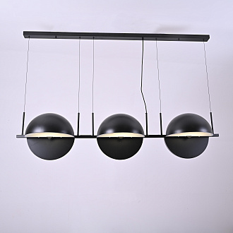 Подвесной светильник Trapeze Triplette by oblure 150*35*37 см, 6*E27*60W, ImperiumLoft 40.962, Чёрный
