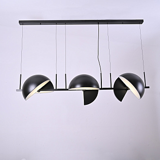 Подвесной светильник Trapeze Triplette by oblure 150*35*37 см, 6*E27*60W, ImperiumLoft 40.962, Чёрный