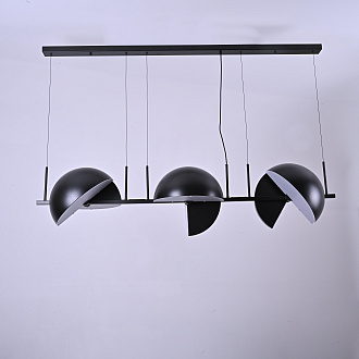 Подвесной светильник Trapeze Triplette by oblure 150*35*37 см, 6*E27*60W, ImperiumLoft 40.962, Чёрный
