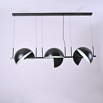 Подвесной светильник Trapeze Triplette by oblure 150*35*37 см, 6*E27*60W, ImperiumLoft 40.962, Чёрный
