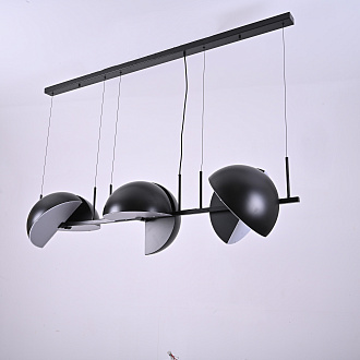 Подвесной светильник Trapeze Triplette by oblure 150*35*37 см, 6*E27*60W, ImperiumLoft 40.962, Чёрный
