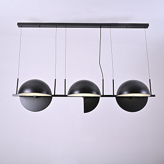 Подвесной светильник Trapeze Triplette by oblure 150*35*37 см, 6*E27*60W, ImperiumLoft 40.962, Чёрный