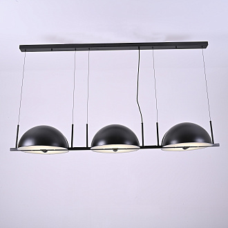 Подвесной светильник Trapeze Triplette by oblure 150*35*37 см, 6*E27*60W, ImperiumLoft 40.962, Чёрный