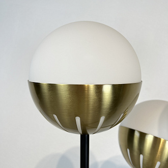 Торшер Caracas Tripod Floor Lamp 50*50*165 см, 3*E27*60W, ImperiumLoft 41.081-0, Чёрный, Латунь