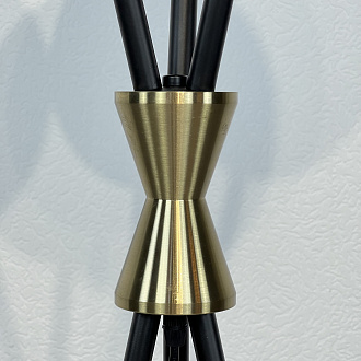 Торшер Caracas Tripod Floor Lamp 50*50*165 см, 3*E27*60W, ImperiumLoft 41.081-0, Чёрный, Латунь