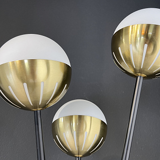 Торшер Caracas Tripod Floor Lamp 50*50*165 см, 3*E27*60W, ImperiumLoft 41.081-0, Чёрный, Латунь