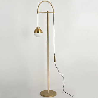 Торшер Cedar & Moss Floor 33*33*165 см, 1*E27*60W, ImperiumLoft 41.086, Латунь