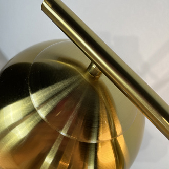 Торшер Geneva Glass Floor Lamp Triple 28*28*163 см, 3*E27*60W, ImperiumLoft 41.114-0, Белый, Латунь