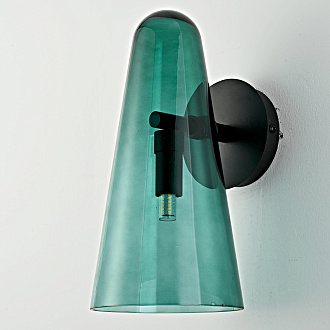 Бра Доми Sconce Green 13*13*26 см, 1*G9*40W, ImperiumLoft 44.1010-0, Чёрный