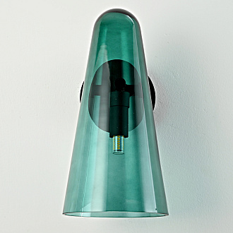 Бра Доми Sconce Green 13*13*26 см, 1*G9*40W, ImperiumLoft 44.1010-0, Чёрный