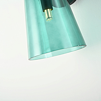 Бра Доми Sconce Green 13*13*26 см, 1*G9*40W, ImperiumLoft 44.1010-0, Чёрный