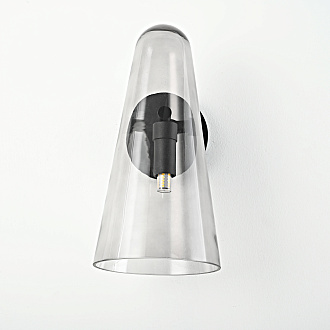 Бра Доми Sconce Smoky 13*13*26 см, 1*G9*40W, ImperiumLoft 44.1074-0, Чёрный