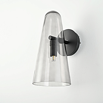 Бра Доми Sconce Smoky 13*13*26 см, 1*G9*40W, ImperiumLoft 44.1074-0, Чёрный