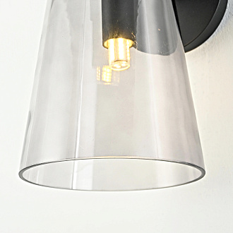 Бра Доми Sconce Smoky 13*13*26 см, 1*G9*40W, ImperiumLoft 44.1074-0, Чёрный