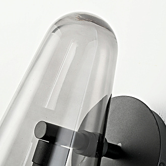 Бра Доми Sconce Smoky 13*13*26 см, 1*G9*40W, ImperiumLoft 44.1074-0, Чёрный