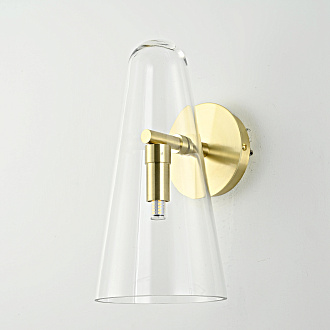 Бра Доми Sconce Transparent 22*19*19 см, 1*G9*40W, ImperiumLoft 44.1075-0, Золотистый