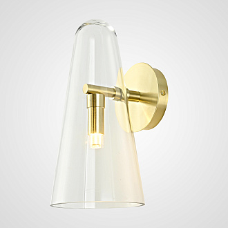 Бра Доми Sconce Transparent 22*19*19 см, 1*G9*40W, ImperiumLoft 44.1075-0, Золотистый