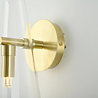 Бра Доми Sconce Transparent 22*19*19 см, 1*G9*40W, ImperiumLoft 44.1075-0, Золотистый