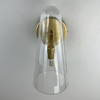 Бра Доми Sconce Transparent 22*19*19 см, 1*G9*40W, ImperiumLoft 44.1075-0, Золотистый