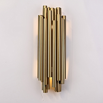 Бра Brubeck Delightfull 18*18*55 см, 2*E14*40W, ImperiumLoft 44.117, Золотистый