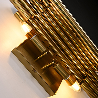 Бра Brubeck Delightfull 18*18*55 см, 2*E14*40W, ImperiumLoft 44.117, Золотистый