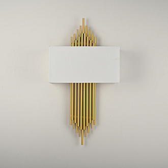 Бра Sohne CG 90-0009 FIORE White H65 W29 29*29*65 см, 2*E14*40W, 3000K, ImperiumLoft 44.27, Золотистый