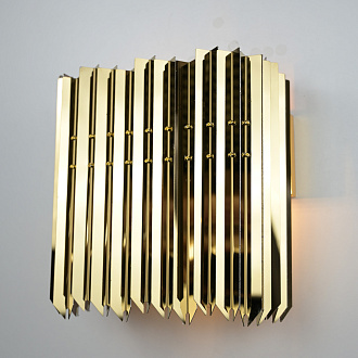 Бра Grace Lightning Facet Wall Lamp *27*29 см, 1*E27*60W, ImperiumLoft 44.290, Золотистый