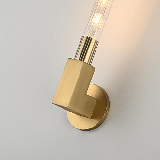 Бра CANELLE wall lamp SINGLE Sconces 11*11*48 см, 1*E27*60W, ImperiumLoft 44.319, Латунь