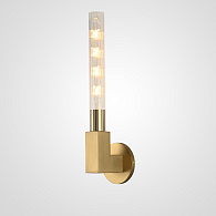 Бра CANELLE wall lamp SINGLE Sconces 11*11*48 см, 1*E27*60W, ImperiumLoft 44.319, Латунь