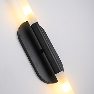 Бра Rousseau Medium Vanity Black 7*10*55,8 см, 2*G9*40W, ImperiumLoft 18829, Чёрный