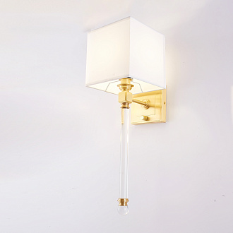 Бра Regina Andrew Crystal Sconce Brass 17,7*15,4*59 см, 1*E14*40W, ImperiumLoft 149048-22, Латунь, Прозрачный