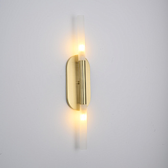 Бра Rousseau Medium Vanity honey gold 7*10*55,8 см, 2*G9*40W, ImperiumLoft 190587-22, Золотистый
